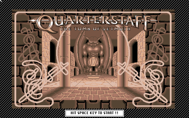 Quarterstaff: The Tomb of Setmoth (PC-98) screenshot: Title screen