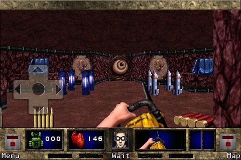 Doom II RPG (iPhone) screenshot: Looks like the final boss-fight is ahead. I won't show it to you of course.