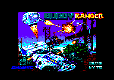 Buggy Ranger (Amstrad CPC) screenshot: Title screen