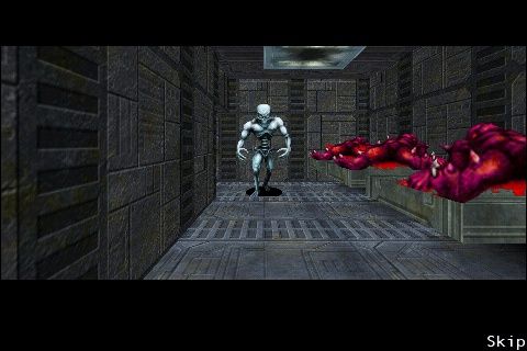 Doom II RPG (iPhone) screenshot: The most annoying enemy both in this and all the other games: The Arch-vile.