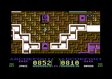 Centurions: Power X Treme (Commodore 64) screenshot: Searching for them keys.