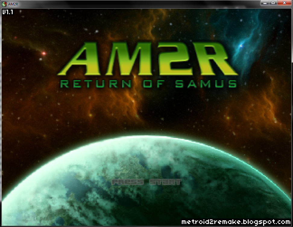 AM2R: Return of Samus (Windows) screenshot: Title Screen