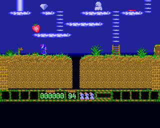 Black Magic (Amiga) screenshot: Start of level 1