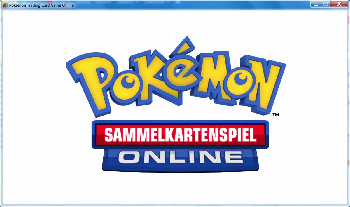 Pokémon Trading Card Game Online (Windows) screenshot: Startup screen
