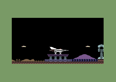 Neoclyps (Commodore 64) screenshot: I hit something and exploded.