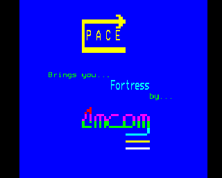 Fortress (BBC Micro) screenshot: Title screen (Pace Software release)