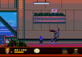 Home Alone 2: Lost in New York (Genesis) screenshot: Hit a man with a baseball