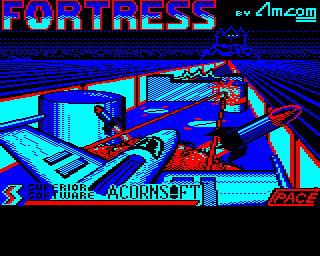 Fortress (BBC Micro) screenshot: Title screen (Superior Software re-release)