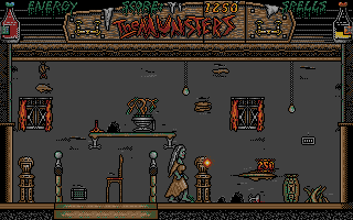 The Munsters (DOS) screenshot: The action begins!