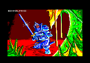 Camelot Warriors (Amstrad CPC) screenshot: Title screen