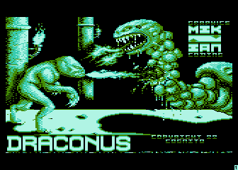 Draconus (Atari 8-bit) screenshot: Splash Screen