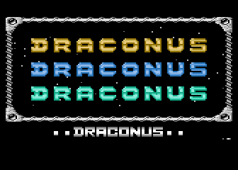 Draconus (Atari 8-bit) screenshot: Title Screen