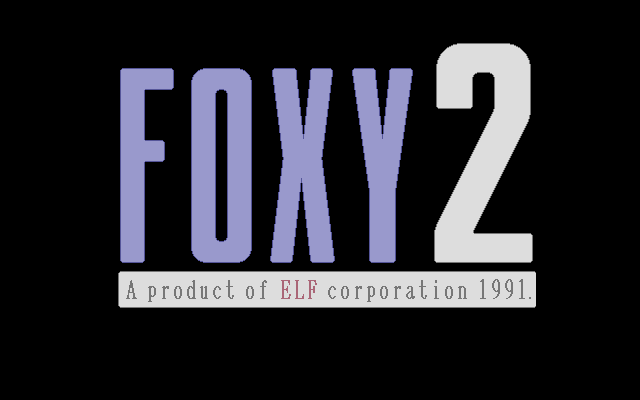 Foxy 2 (PC-98) screenshot: Title screen