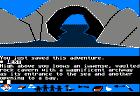 Swiss Family Robinson (Apple II) screenshot: Archway.