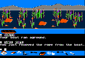Swiss Family Robinson (Apple II) screenshot: Marsh.
