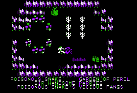 Stuart Smith's Adventure Construction Set (Apple II) screenshot: Demo of a game.