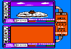 Spy vs. Spy: The Island Caper (Apple II) screenshot: Pre-game.