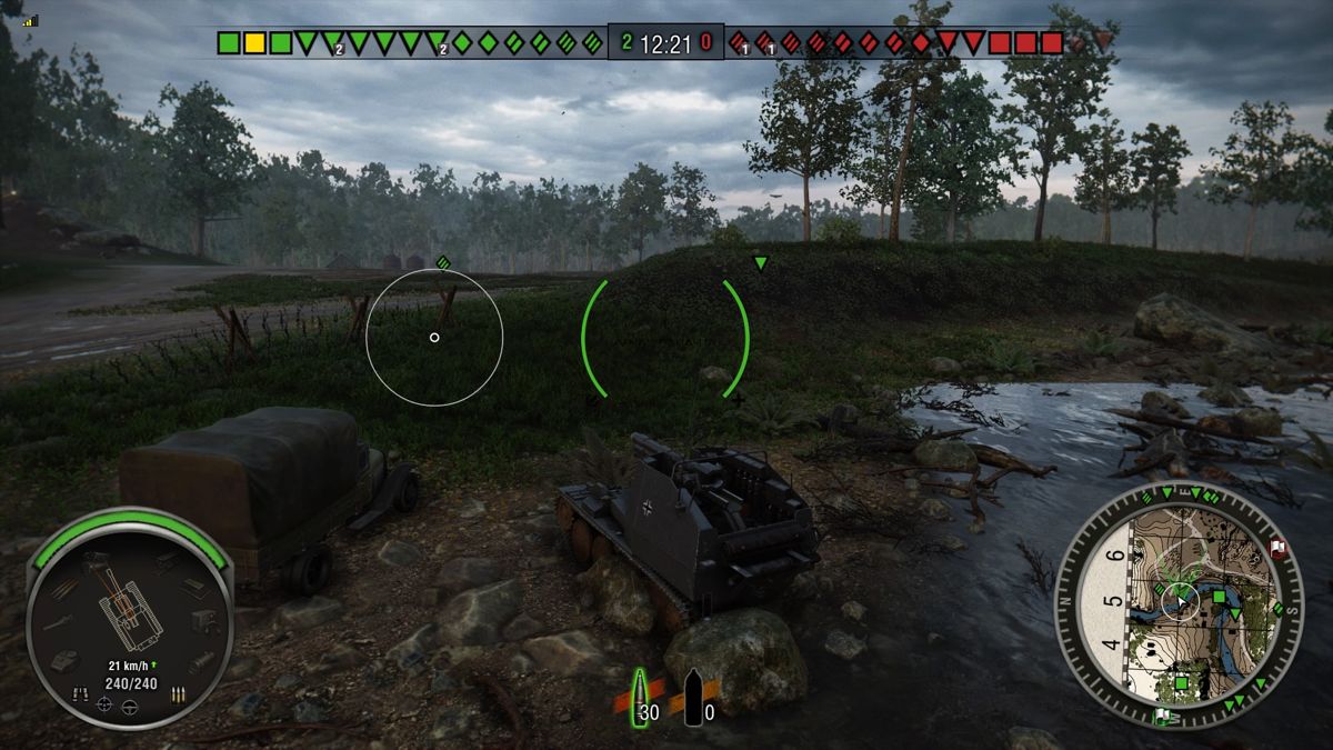 World of Tanks (PlayStation 4) screenshot: Version 1.14 (Update 3.3) - New Thiepval Ridge map in-game