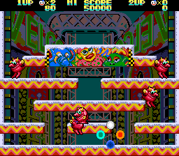 Screenshot of Snow Bros. Nick & Tom (Genesis, 1990) - MobyGames