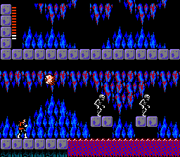 Castlevania II: Simon's Quest (NES) screenshot: The eyes attack me from above