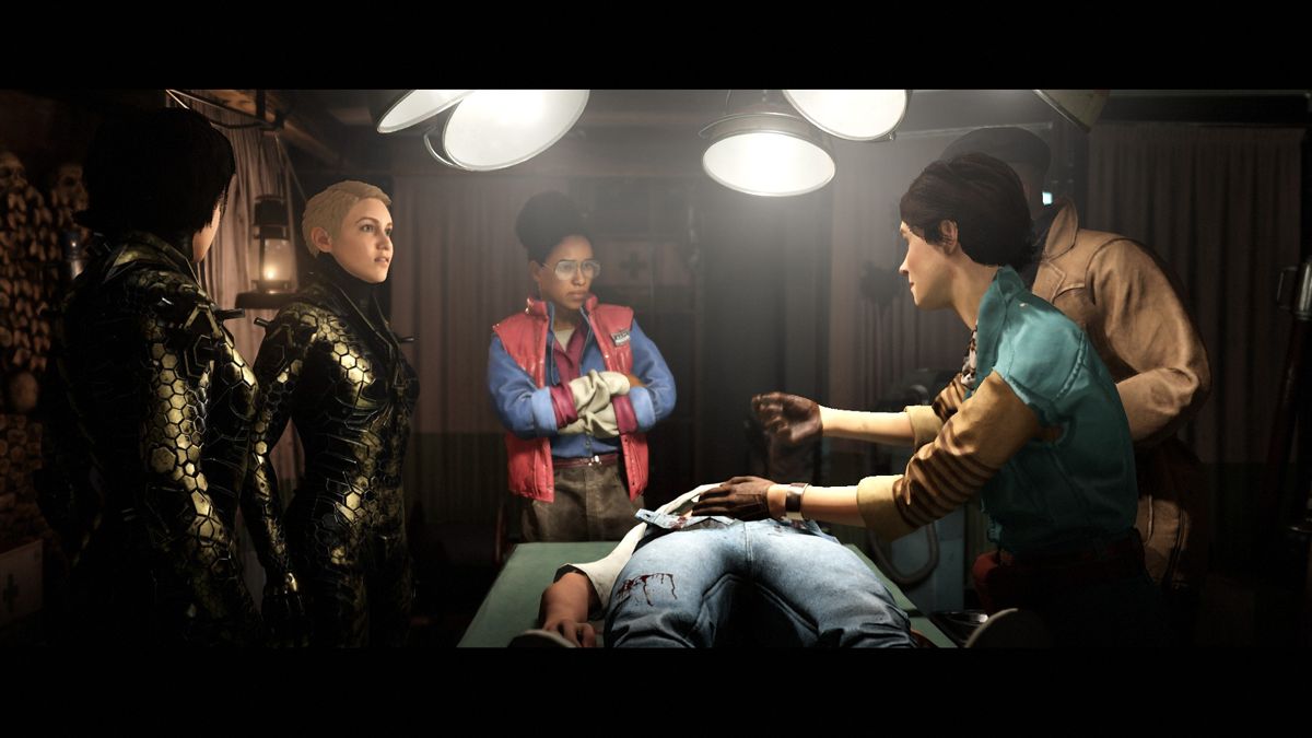 Wolfenstein: Youngblood (Windows) screenshot: The story is not told in a chronological order, here are the two sisters meeting the French resistance in Paris.