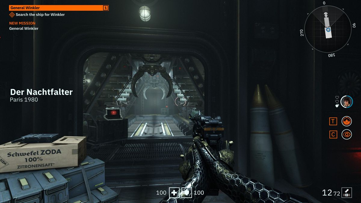 Wolfenstein: Youngblood (Windows) screenshot: The start of the game in a first mission