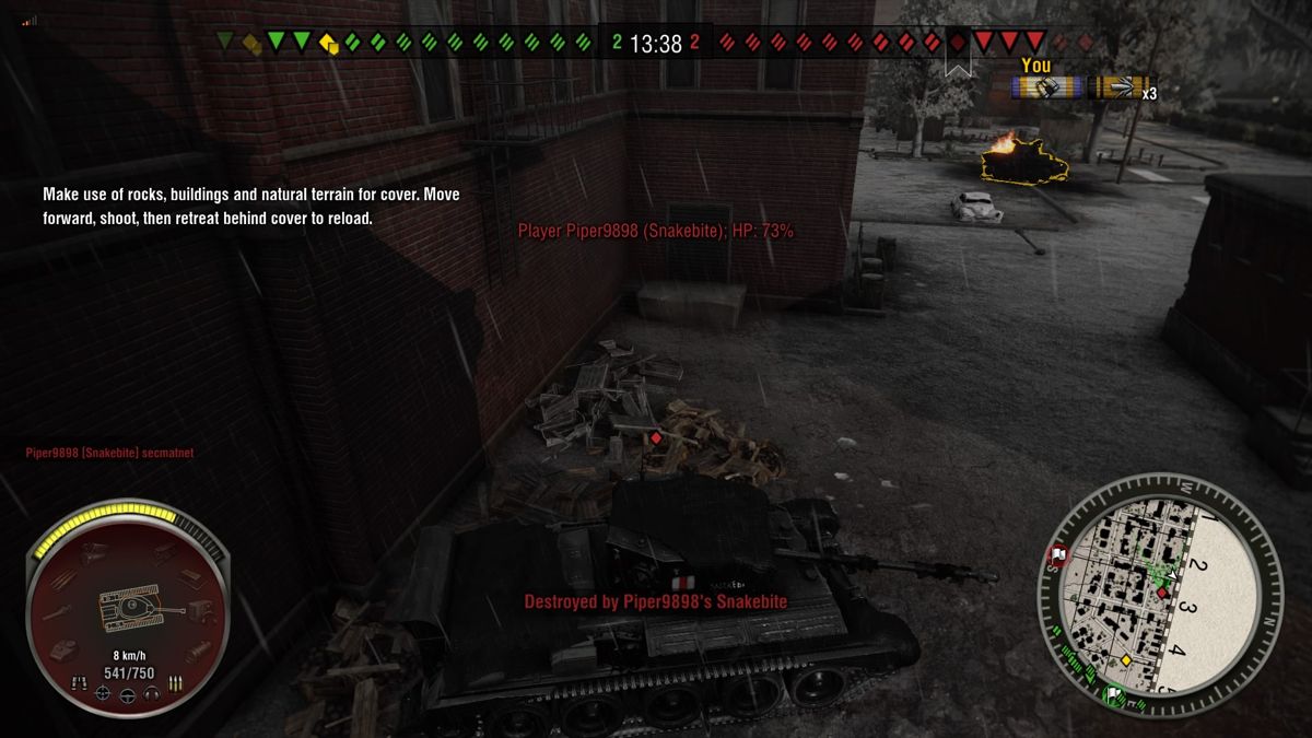 World of Tanks: Snakebite Base Bundle (PlayStation 4) screenshot: Snakebite Cromwell tank that just destroyed me