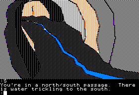 The Tracer Sanction (Apple II) screenshot: Passage.