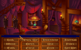 The Lost Files of Sherlock Holmes (DOS) screenshot: Time to bust up this shame operation!