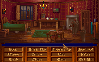 The Lost Files of Sherlock Holmes (DOS) screenshot: An apartment.