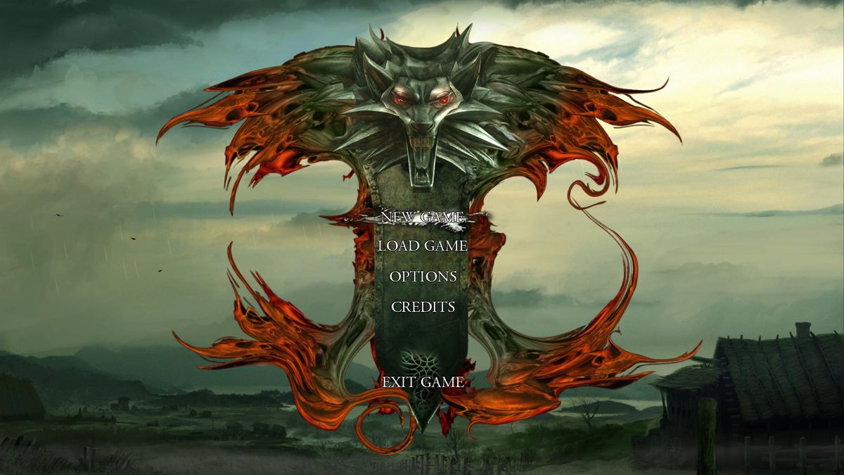 The Witcher: Enhanced Edition (Windows) screenshot: Enhanced Base Game - Main menu