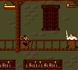 Cutthroat Island (Game Gear) screenshot: The tavern boss