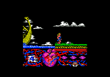 Hundra (Amstrad CPC) screenshot: First screen