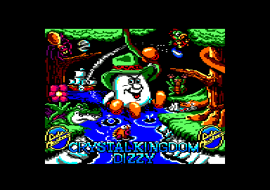 Crystal Kingdom Dizzy (Amstrad CPC) screenshot: Title screen