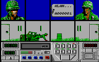 Combat Course (DOS) screenshot: The action begins