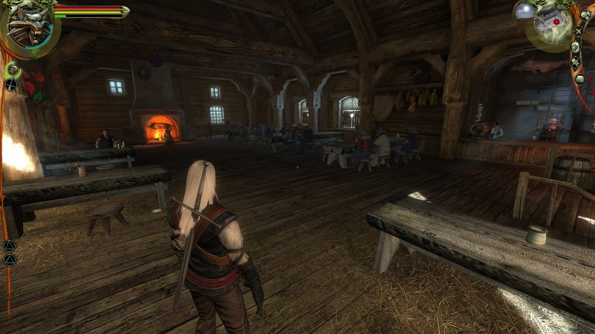 The Witcher: Enhanced Edition (Windows) screenshot: Enhanced Base Game - A cosy inn