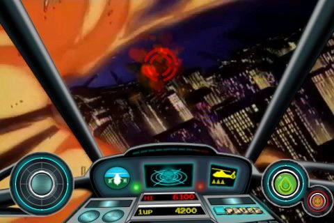 Cobra Command (iPhone) screenshot: Explosions are one thing you'll see the most during the ten missions.