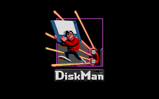 Future Classics Collection (DOS) screenshot: DiskMan Intro screen