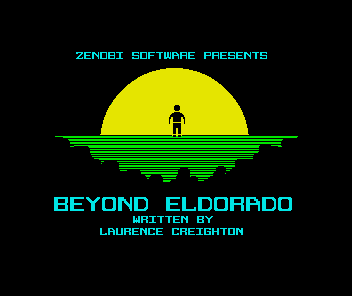Beyond Eldorado (ZX Spectrum) screenshot: The title screen
