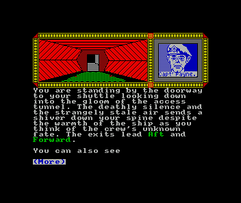 Diablo! (ZX Spectrum) screenshot: Sinclair 48K version: The first game screen