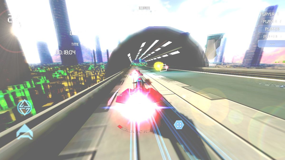 Fury Racing 3D (Windows) screenshot: Sun glaring effect