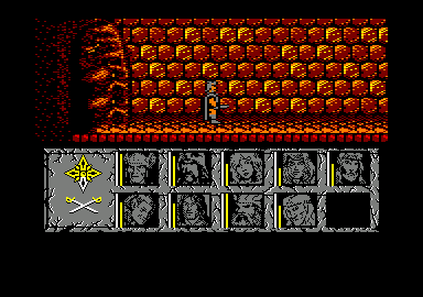 Dragons of Flame (Amstrad CPC) screenshot: Starting location