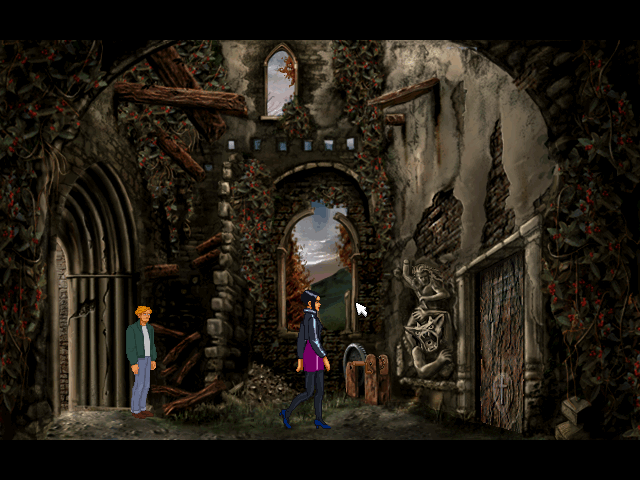 Circle of Blood (DOS) screenshot: Inside the old tower, right before the final sequence!