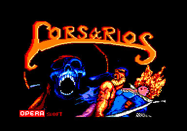 Corsarios (Amstrad CPC) screenshot: Loading screen