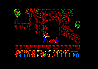 Corsarios (Amstrad CPC) screenshot: I knocked him down.