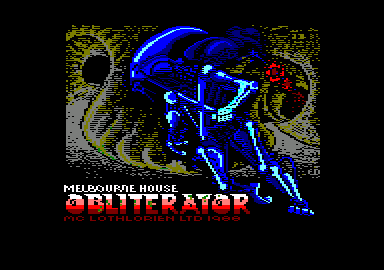 Obliterator (Amstrad CPC) screenshot: Loading screen