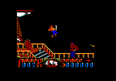 Corsarios (Amstrad CPC) screenshot: ...and threw me.