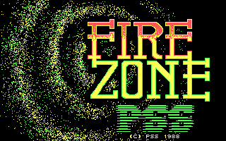 Firezone (DOS) screenshot: Title screen.