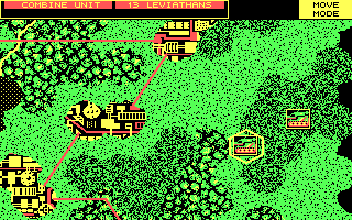 Firezone (DOS) screenshot: The enemies take their place.