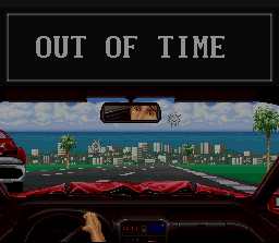 Super Chase: Criminal Termination (SNES) screenshot: Oops!